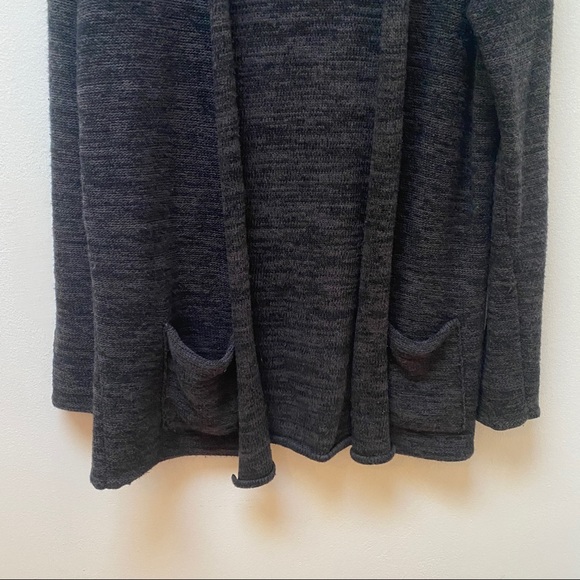 Columbia Rocky Range Black/Gray Heathered Wool Blend Long Cardigan Women’s Sz S - Picture 4 of 11